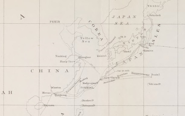 A map of Perry's expedition